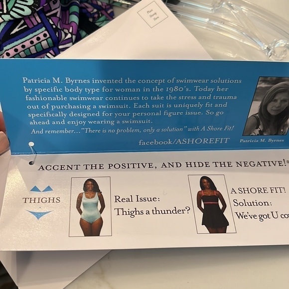 A Shore Fit One piece Swim suit dress size 6 - Picture 6 of 9